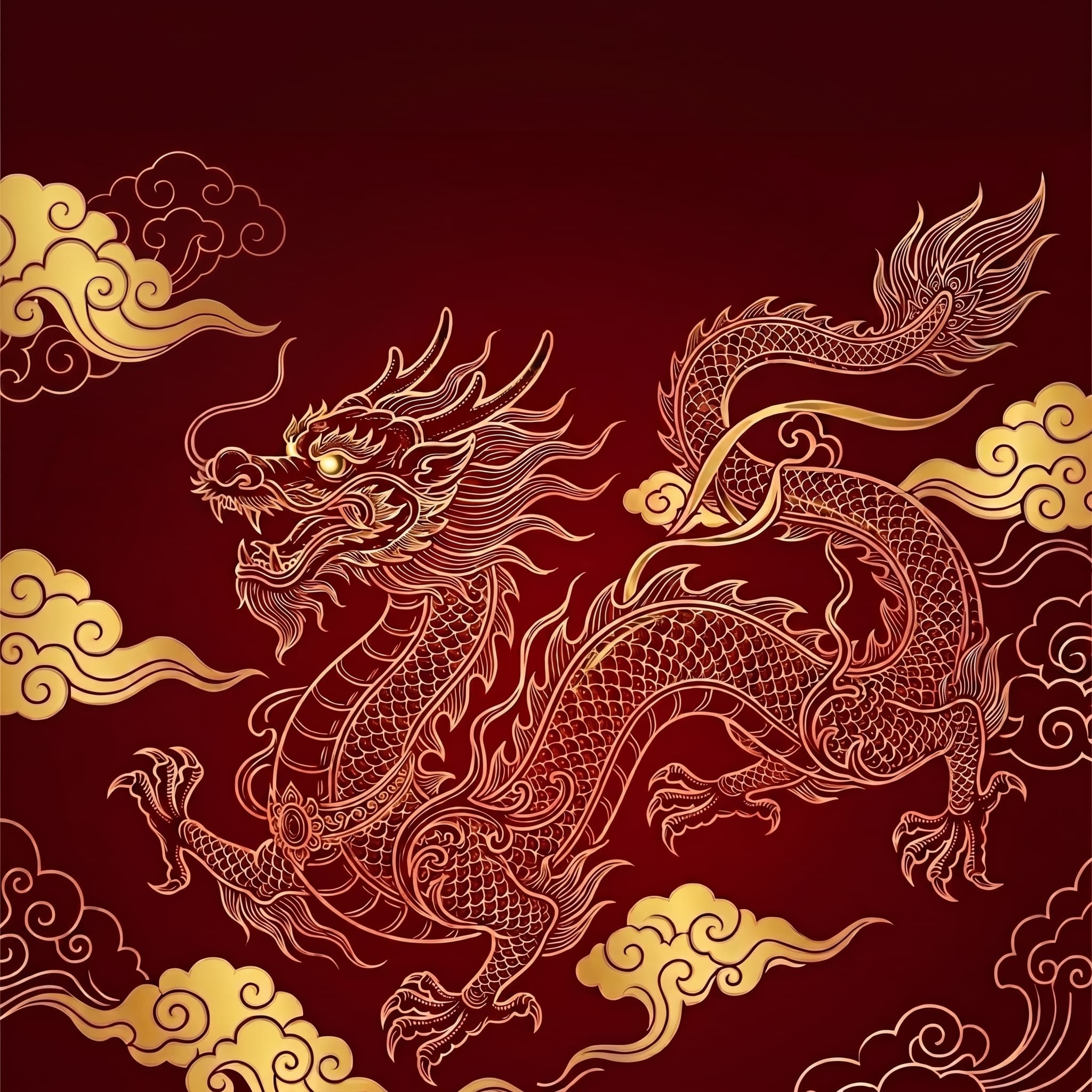 Vietnamese Dragon Illustration